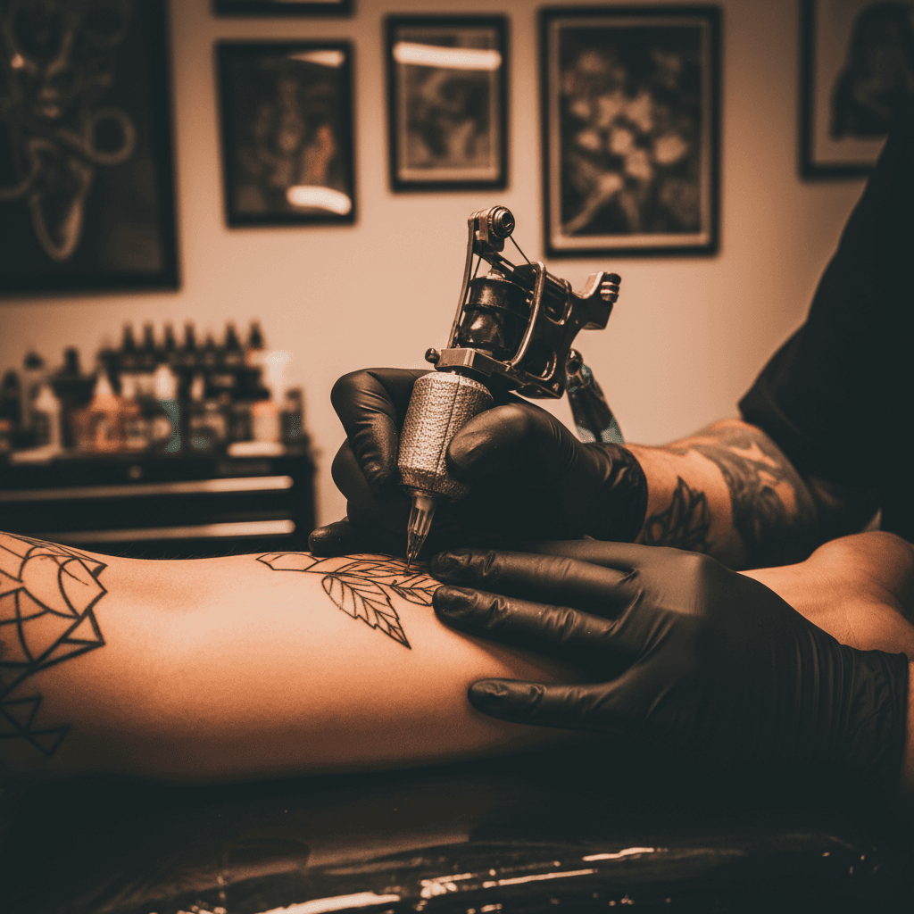 Fine line geometric design with clean precision